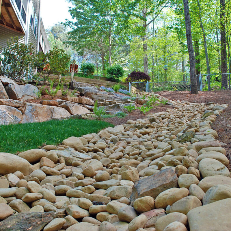Dry Creek Bed 3 dry creek bed drainage cumming ga