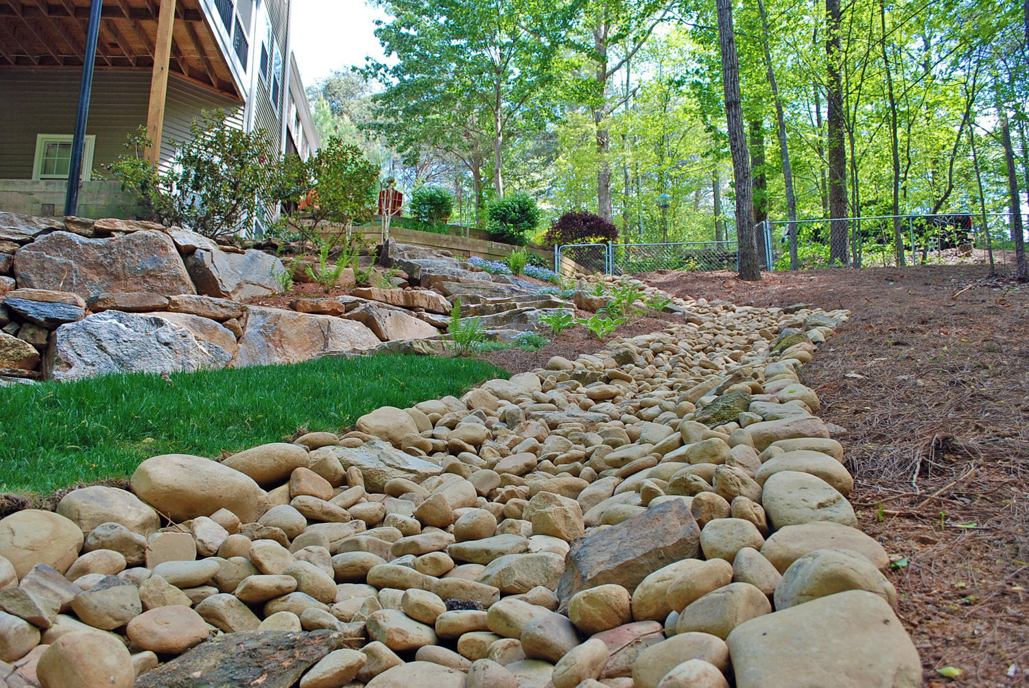 dry creek bed drainage cumming ga