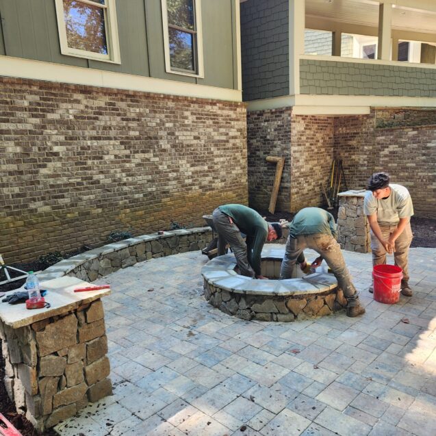 Crew Firepit Cumming GA Crew Paver Patio Cumming GA
